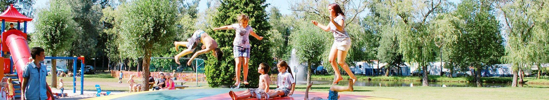 Camping in België met airtrampoline